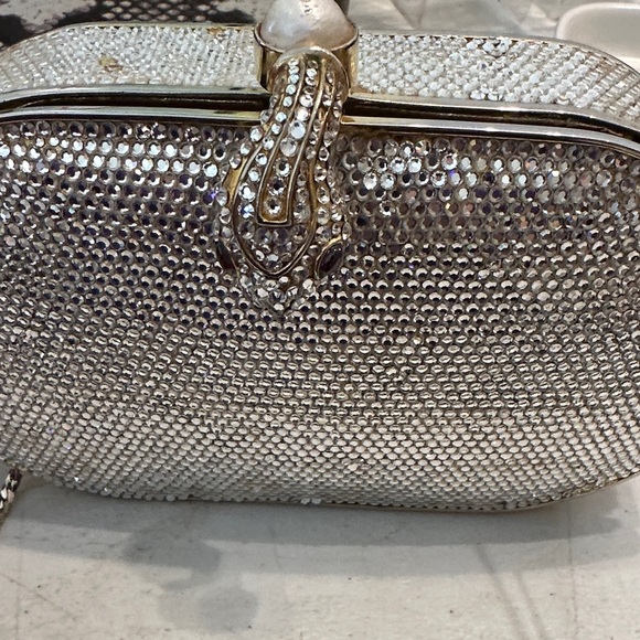 Judith Leiber Silver Crystal Clutch - Picture 3 of 7